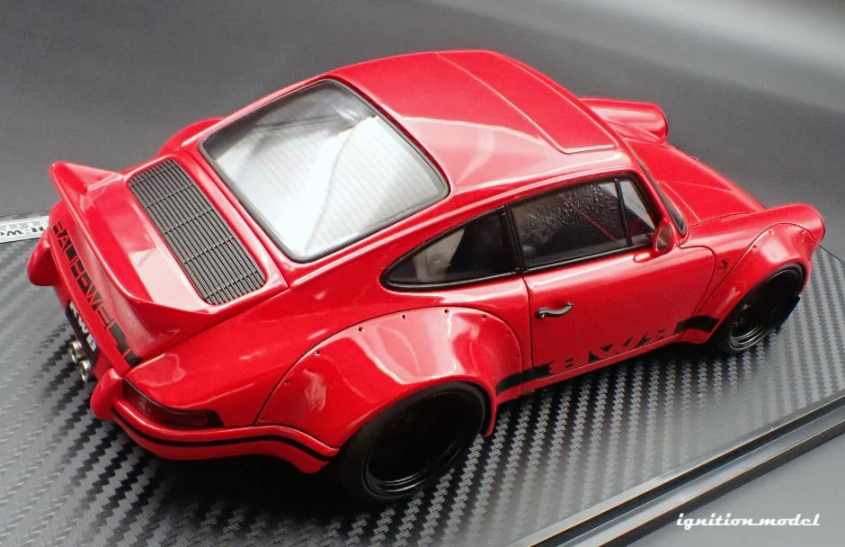 Ignition-Model Porsche 911 F Series Backdate RWB Coupe Red 1:18