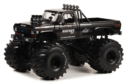 Greenlight 1974 Ford F-250 Monster Truck "Bigfoot" Black Bandit Edition 1:18