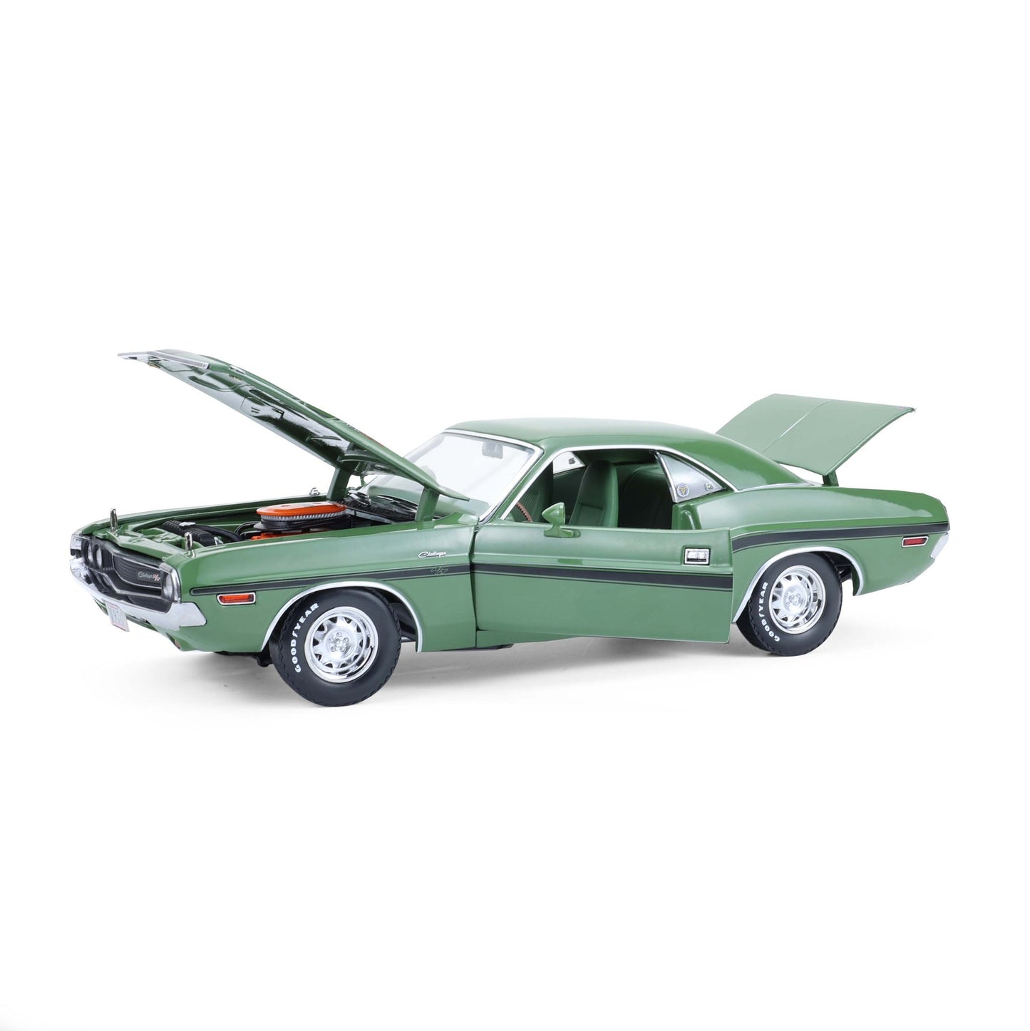 Greenlight 1970 Dodge Challenger R/T Hardtop Hemi (Mr Norm's) F8 Green 1:18
