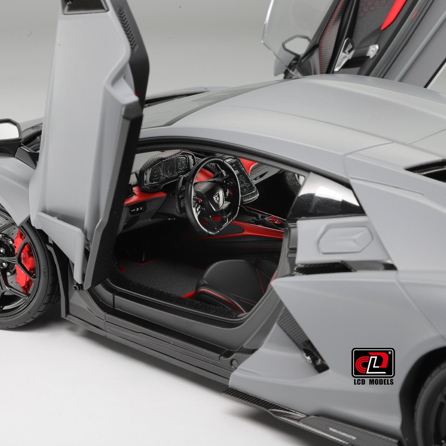 LCD 2024 Lamborghini Revuelto Matte Grey 1:18