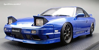 Ignition-Model Nissan 180SX Type X RPS13 Blue Metallic 1:18