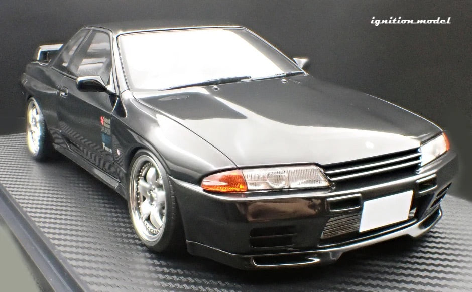 Ignition-Model Nissan Skyline GT-R R32 (BN32) V-Spec II Initial D Black 1:18