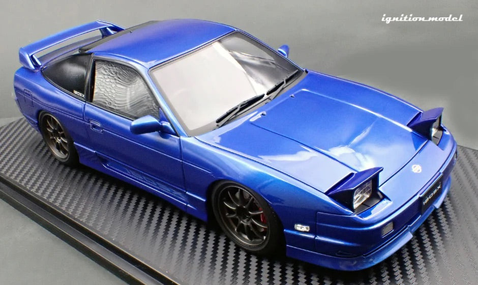 Ignition-Model Nissan 180SX Type X RPS13 Blue Metallic 1:18