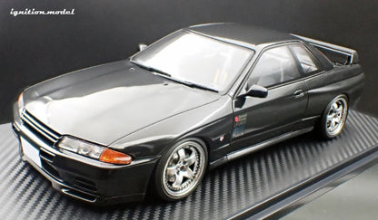 Ignition-Model Nissan Skyline GT-R R32 (BN32) V-Spec II Initial D Black 1:18