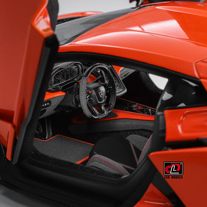 LCD 2024 Lamborghini Revuelto Orange 1:18