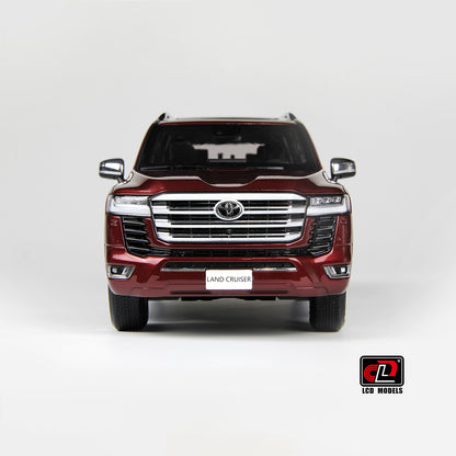 LCD Toyota Land Cruiser 300-ZX Dark Red 1:18
