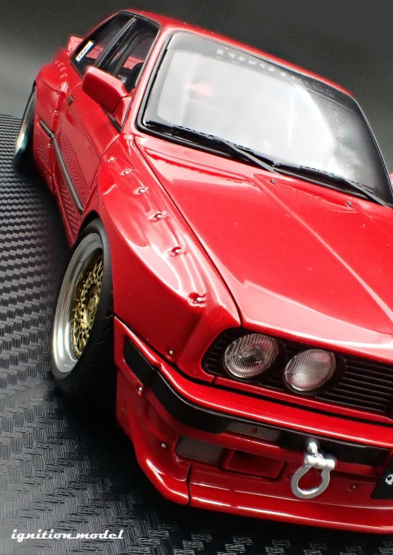 Ignition-Model BMW M3 Pandem 30 (E30) Red 1:18