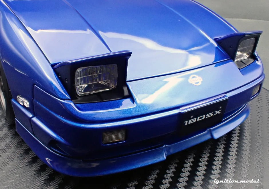 Ignition-Model Nissan 180SX Type X RPS13 Blue Metallic 1:18