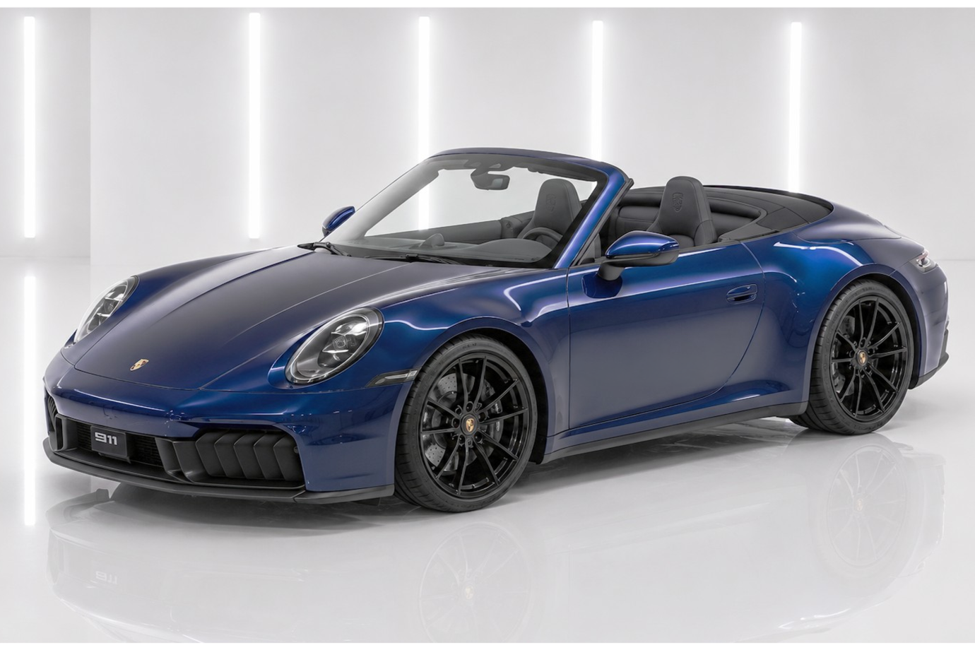 Minichamps 2025 Porsche 911 992.2 Carrera Cabriolet Gentian Blue 1:18