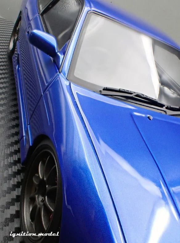 Ignition-Model Nissan 180SX Type X RPS13 Blue Metallic 1:18