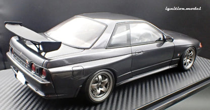 Ignition-Model Nissan Skyline GT-R R32 (BN32) V-Spec II Initial D Gun Grey Metallic 1:18