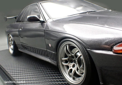 Ignition-Model Nissan Skyline GT-R R32 (BN32) V-Spec II Initial D Gun Grey Metallic 1:18