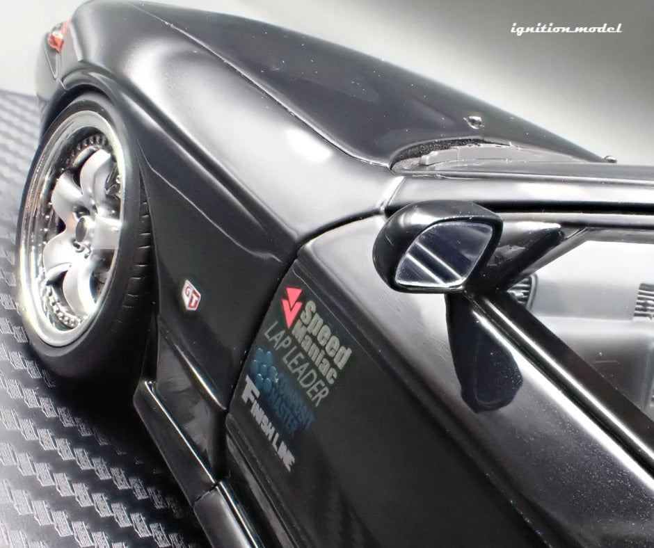 Ignition-Model Nissan Skyline GT-R R32 (BN32) V-Spec II Initial D Black 1:18