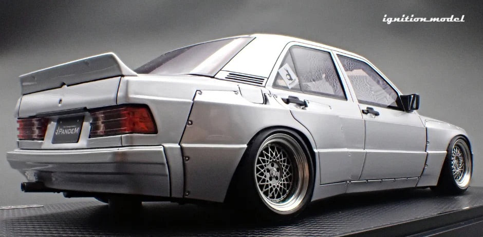 Ignition-Model Mercedes 190E Pandem Silver 1:18