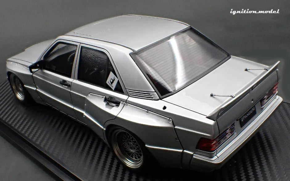 Ignition-Model Mercedes 190E Pandem Silver 1:18