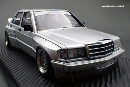 Ignition-Model Mercedes 190E Pandem Silver 1:18