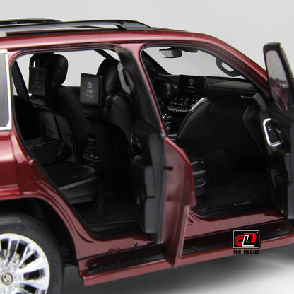 LCD Toyota Land Cruiser 300-ZX Dark Red 1:18