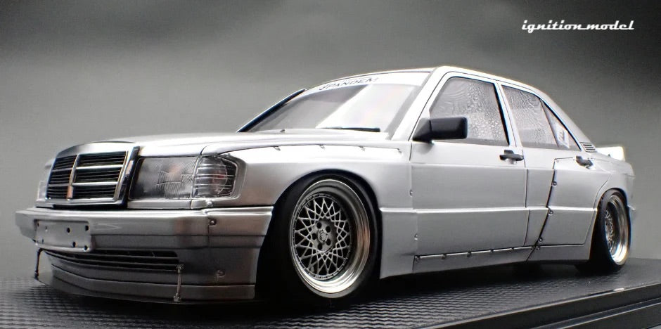 Ignition-Model Mercedes 190E Pandem Silver 1:18