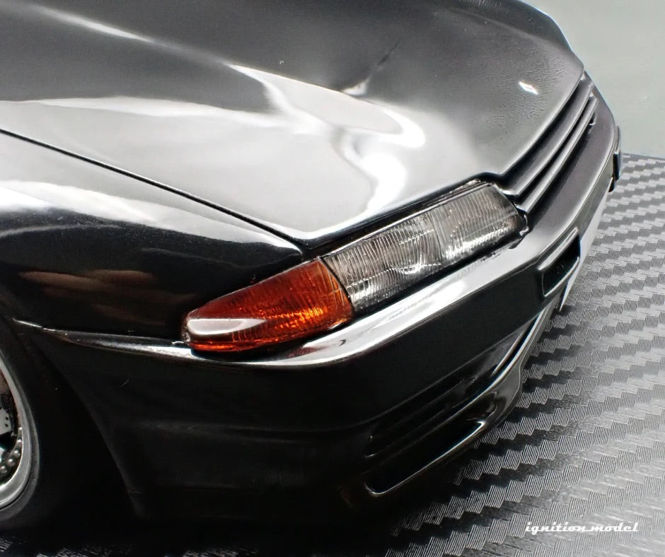 Ignition-Model Nissan Skyline GT-R R32 (BN32) V-Spec II Initial D Black 1:18