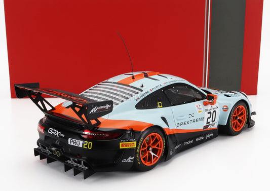 Ixo Porsche 911 991.2 GT3 R 4.0L Flat-6 Team Racing GPX #20 Winner 2019 Spa 24hrs 1:18