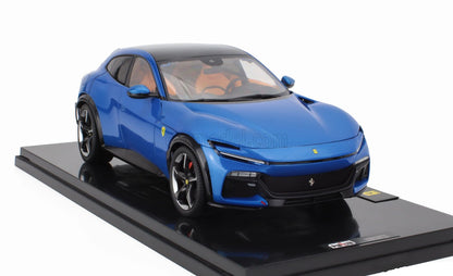 Polistil 2022 Ferrari Purosangue Blu Corsa (Blue Metallic) High Fidelity WITH DISPLAY 1:18