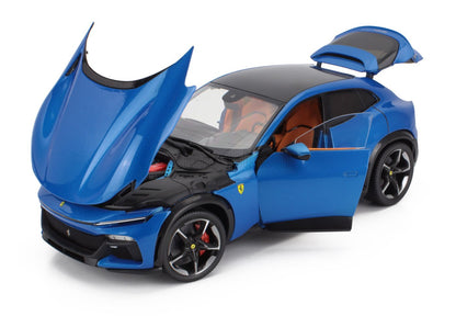 Polistil 2022 Ferrari Purosangue Blu Corsa (Blue Metallic) High Fidelity WITH DISPLAY 1:18
