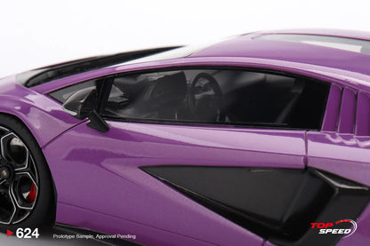 Topspeed Lamborghini Countach LPI 800-4 Viola Metallic Purple 30th Annivesary 1:18
