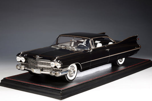 1959 coupe de ville cadillac black diecast stamp