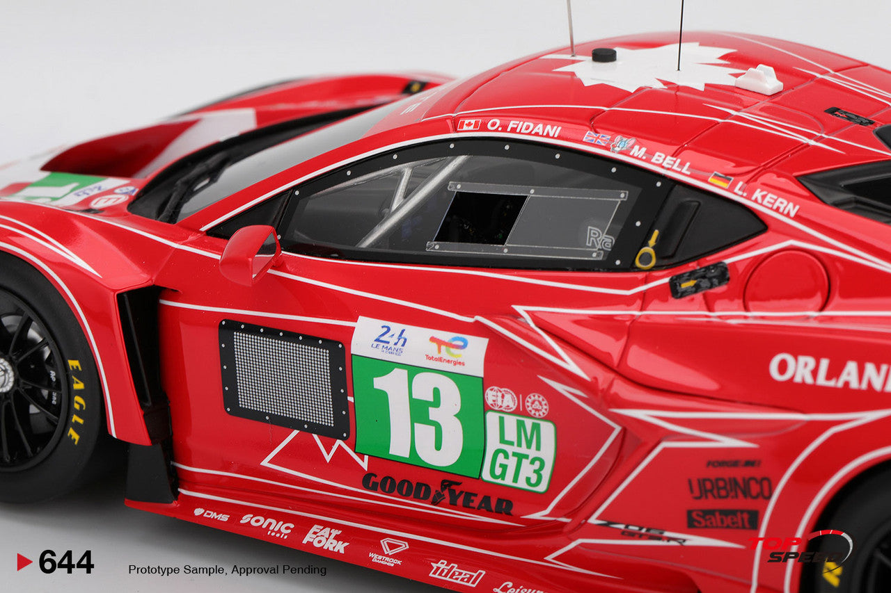 Topspeed Chevrolet Corvette C8 Z06 GT3.R #13 AWA Racing 2025 IMSA Le Mans 24hrs Red 1:18