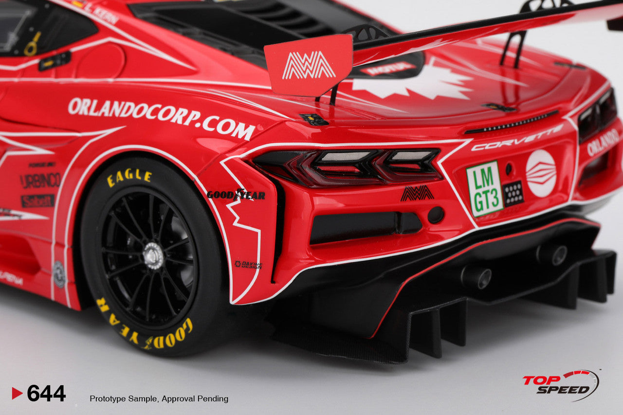 Topspeed Chevrolet Corvette C8 Z06 GT3.R #13 AWA Racing 2025 IMSA