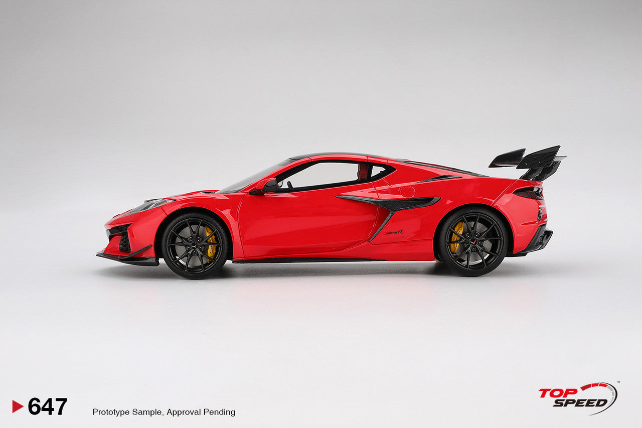 Topspeed 2025 Chevrolet Corvette ZR1 Torch Red 1:18 – STM Diecast