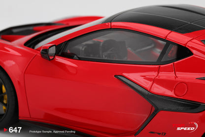 Topspeed 2025 Chevrolet Corvette ZR1 Torch Red 1:18