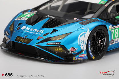 Topspeed Lamborghini Huracan GT3 EVO2 #78 Forte Racing IMSA 2025 Daytona 24hrs Blue 1:18