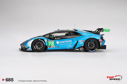 Topspeed Lamborghini Huracan GT3 EVO2 #78 Forte Racing IMSA 2025 Daytona 24hrs Blue 1:18