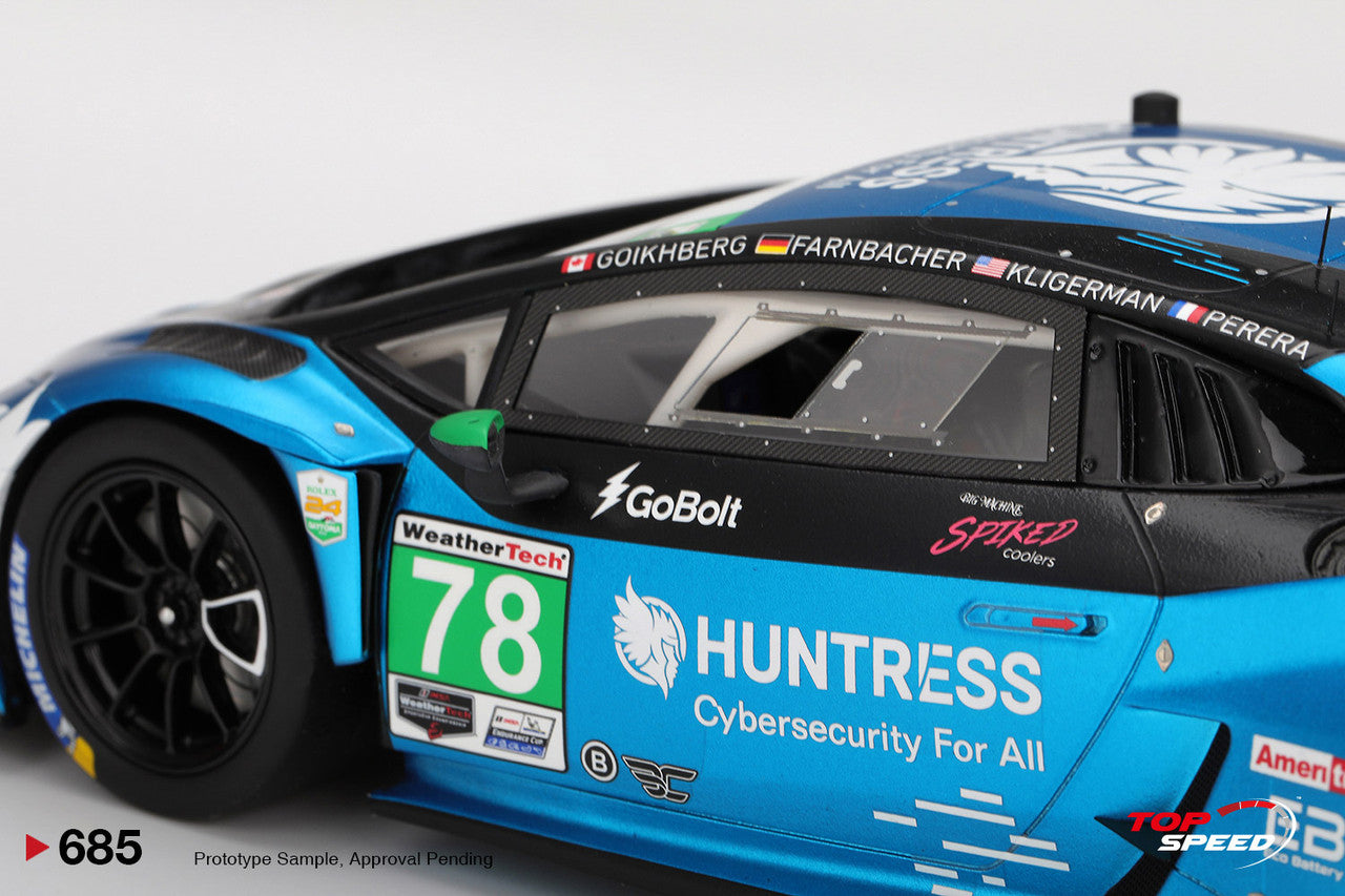 Topspeed Lamborghini Huracan GT3 EVO2 #78 Forte Racing IMSA 2025 Daytona 24hrs Blue 1:18