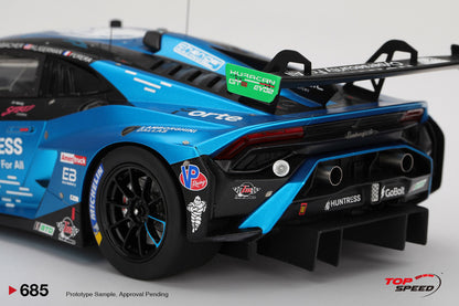 Topspeed Lamborghini Huracan GT3 EVO2 #78 Forte Racing IMSA 2025 Daytona 24hrs Blue 1:18