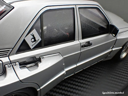 Ignition-Model Mercedes 190E Pandem Silver 1:18