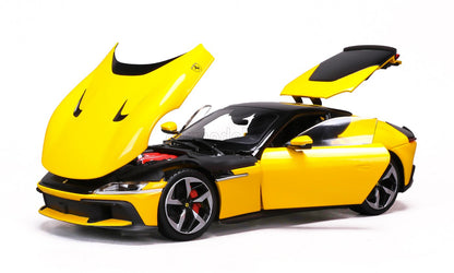 Polistil 2024 Ferrari 12Cilindri Giallo Modena (Yellow) High Fidelity WITH DISPLAY 1:18