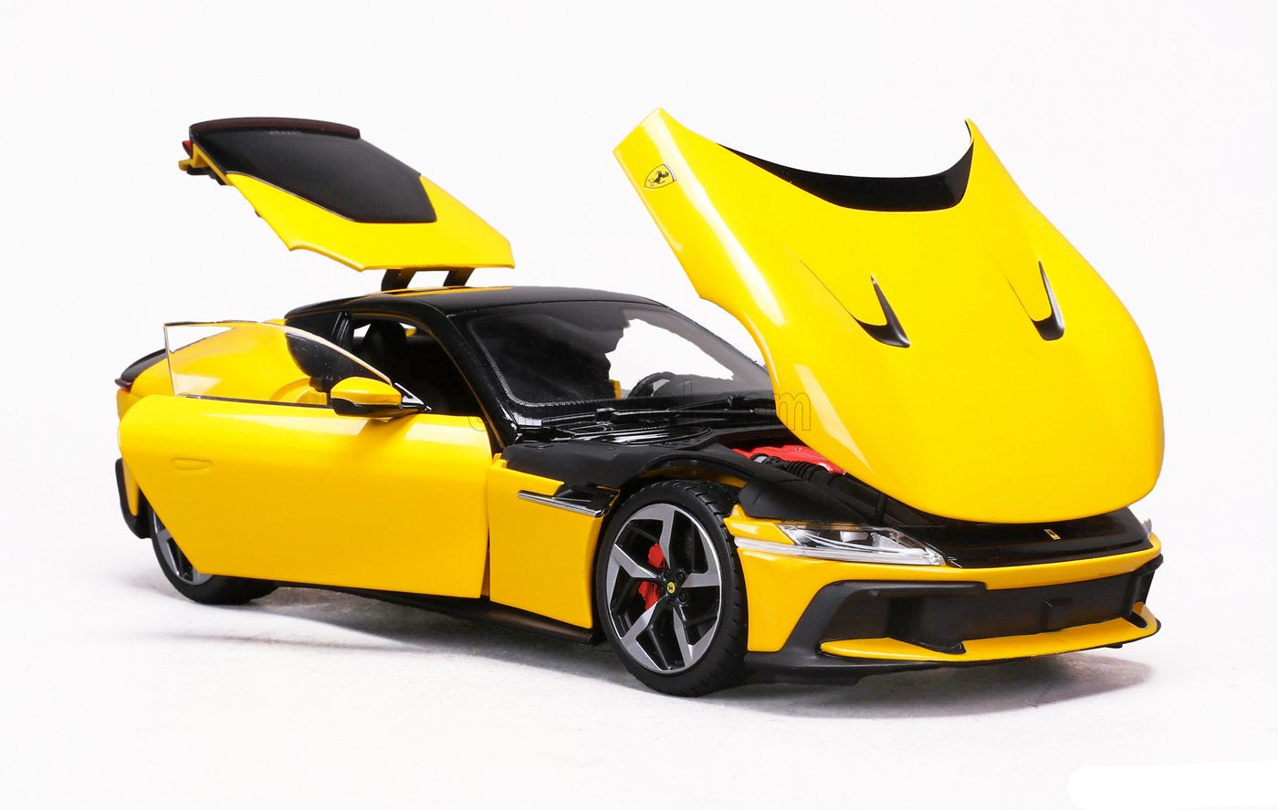 Polistil 2024 Ferrari 12Cilindri Giallo Modena (Yellow) High Fidelity WITH DISPLAY 1:18