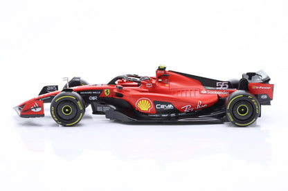 Bburago Ferrari F1 SF-23 Team Scuderia Ferrari HP #55 World Champion 2023 (Sainz) 1:18