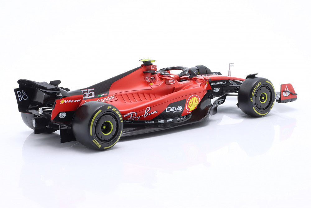 Bburago Ferrari F1 SF-23 Team Scuderia Ferrari HP #55 World Champion 2023 (Sainz) 1:18