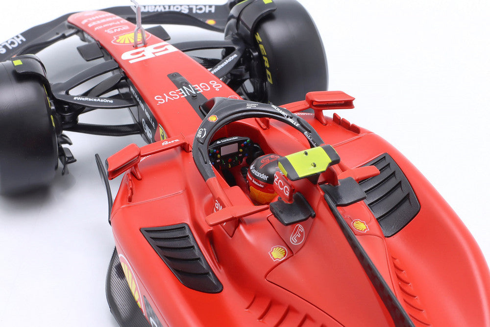 Bburago Ferrari F1 SF-23 Team Scuderia Ferrari HP #55 World Champion 2023 (Sainz) 1:18