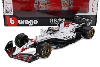 Bburago F1 RB21 Team Oracle Red Bull Racing #1 WINNER Japan GP 2025 (Verstappen) 1:18