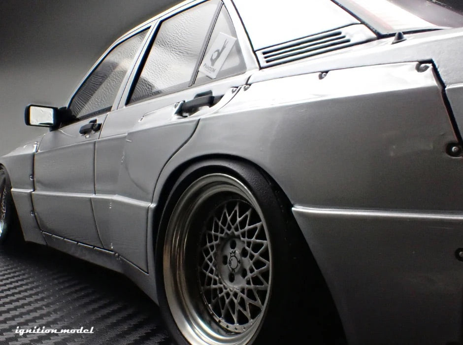 Ignition-Model Mercedes 190E Pandem Silver 1:18