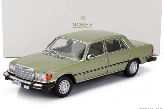 Norev 1979 Mercedes-Benz 450 SEL (W116) Silver Green (US TV Version) 1:18