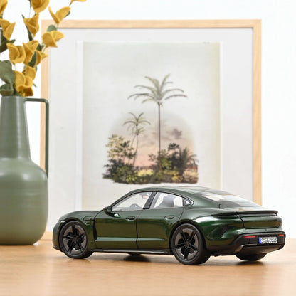 Norev 2024 Porsche Taycan Turbo S Oak Green Neo 1:18