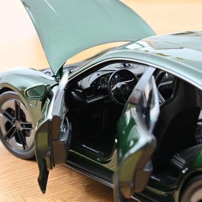 Norev 2024 Porsche Taycan Turbo S Oak Green Neo 1:18