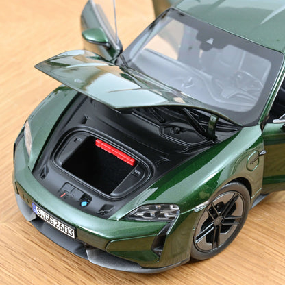 Norev 2024 Porsche Taycan Turbo S Oak Green Neo 1:18