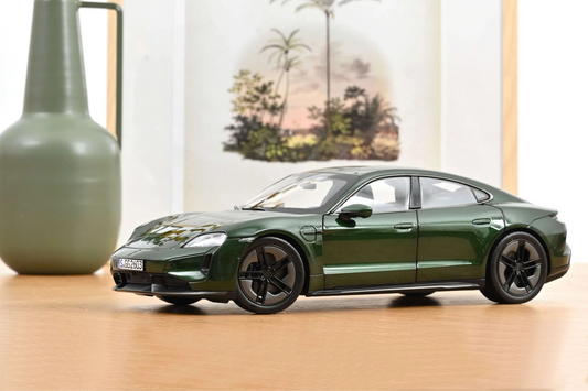 Norev 2024 Porsche Taycan Turbo S Oak Green Neo 1:18