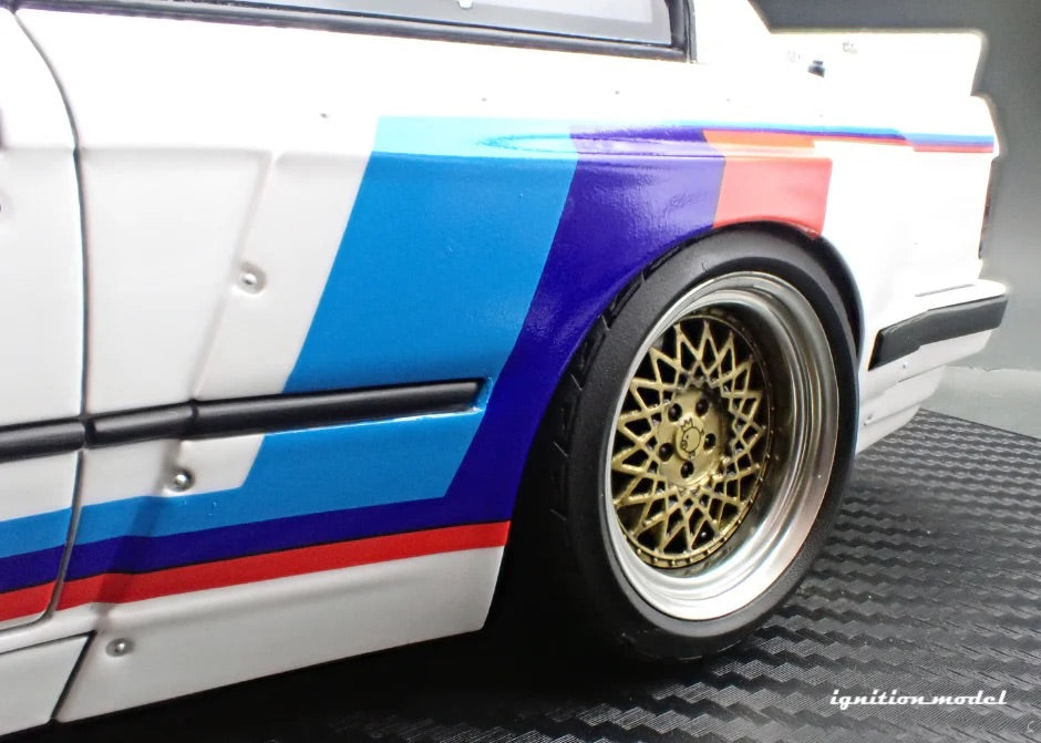 Ignition-Model BMW M3 Pandem 30 (E30) M-Design White 1:18
